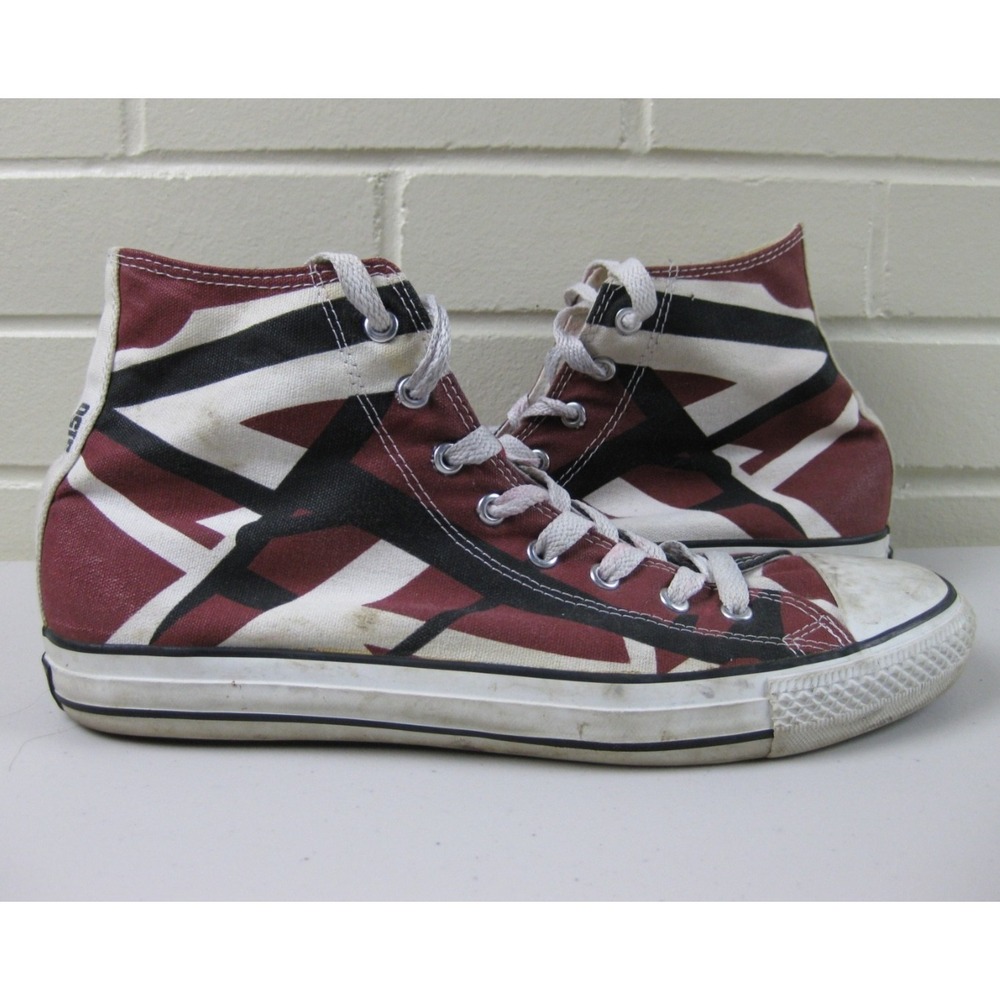 Eddie‎ Van Halen EVH 5150 Frankenstein Stripe High Top Sneakers Men's (10) EV029